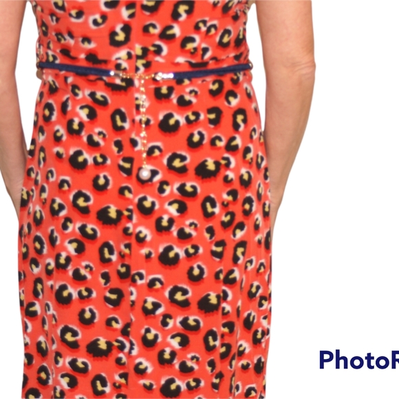 Coral Open Back Animal Print Maxi Dress - Picture 9 of 9